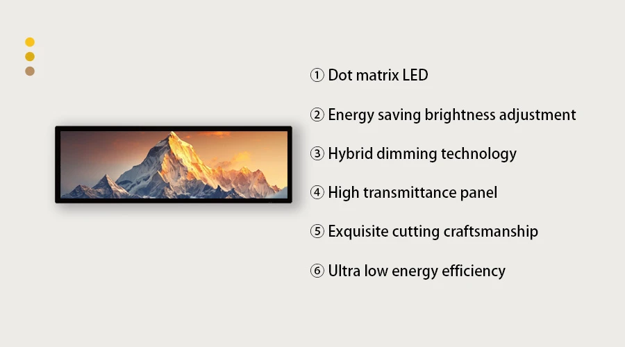 35.5 Inch Bar Display Digital Signage 35.5 Inch Bar Display Digital Signage